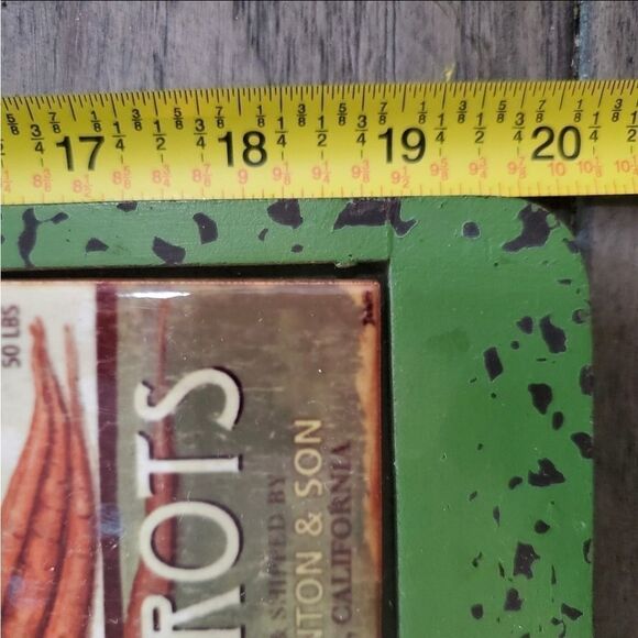 Wooden kitchen decor by Debbie DeWitt 20 LX 5 5w in green distresses wood paddle - Picture 7 of 11